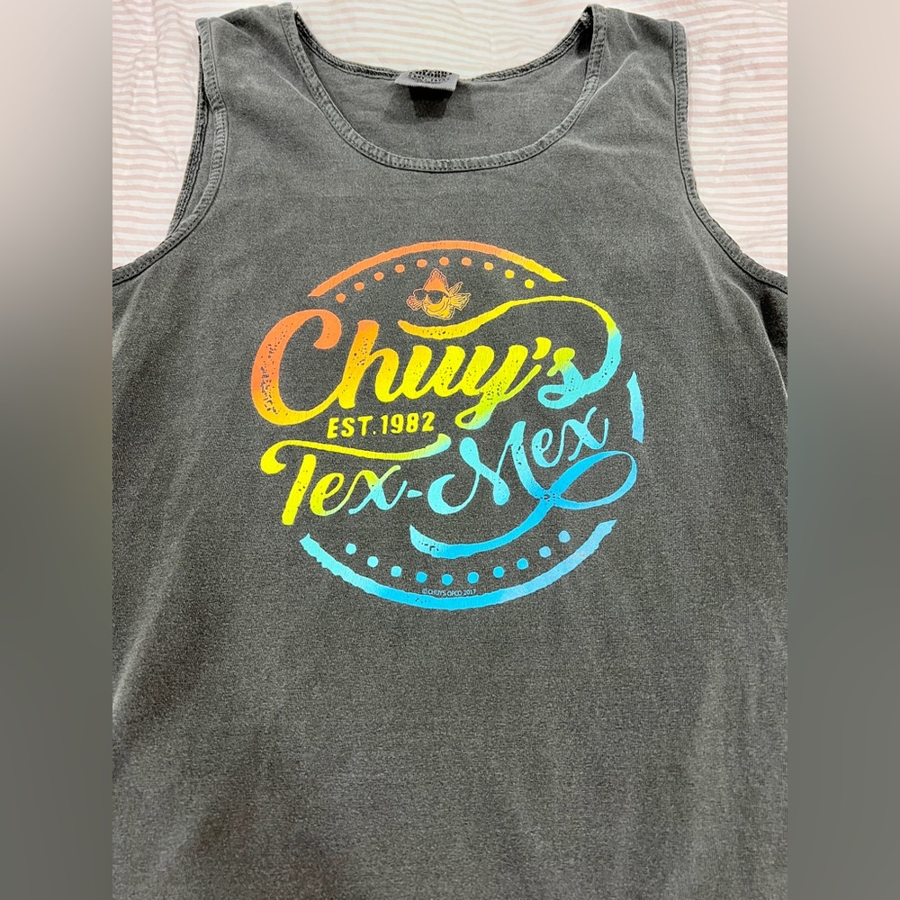 Comfort Colors Charcoal Tank Top with Vibrant Logo